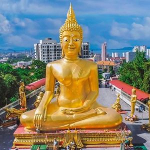 Pattaya City Tour - Package - 113 - Pattaya Floating Market With Boat Ticket + Tiger Park Visit Only + Underwater World Entrance Ticket + Big Buddha Temple + Pattaya View Point + Private Hotel Transfer