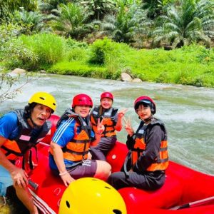 Rafting 5 km + Elephant 30 mins + ATV 30 mins + Flying Fox + Hotel Transfer